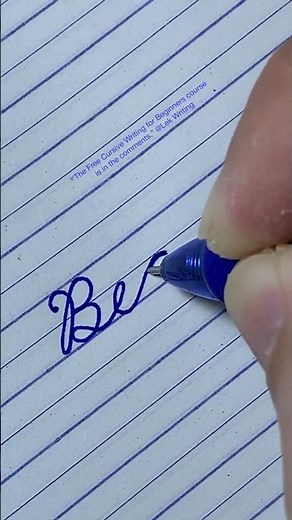 “Begin” How to write in English cursive writing | Daily usable words | Cursive handwriting practice