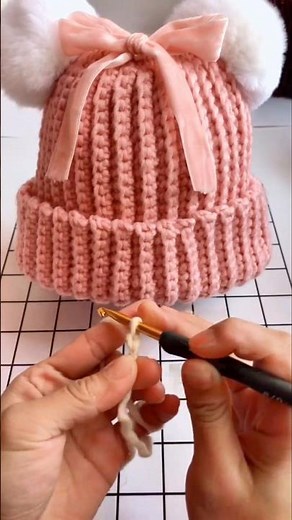 Crochet children's winter hats