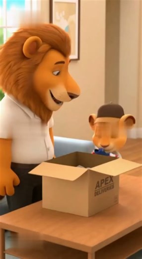 Lion cub #cartoon #cartoonanimal #funny #cartoonlion #disney #cartooncharacter