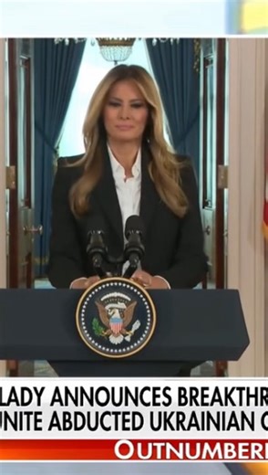 4.1K views · 1.1K reactions | First Lady Melania Trump announces eight Ukrainian children have been reunited with their families after weeks of talks with Russian President Vladimir Putin. According to Ukrainian officials, over 19,000 children have been deported or forcibly displaced to Russia. The First Lady is working to get that down to zero. | Outnumbered Fox News | Facebook
