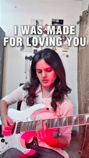 I was made for loving you | Guitar cover #guitar #guitarcover #viral #fyp #trending #explorepage