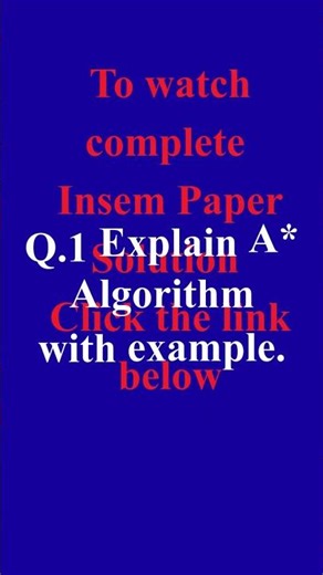 Previous INSEM Question Repeated | sppu ai unit 2
