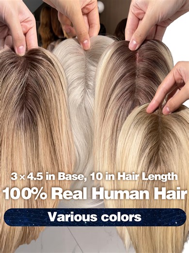 “You invested in Thermage—don’t let your crown betray you.” The contrast of a refined face and thinning crown; after wearing the topper, the overall youthful look is unified. “Face tightened, but hairline receded—this is the flaw in anti-aging. 3*4.5 inches precisely target age-related thinning at the crown. Shift the visual focus upward from forehead lines. Complete the full-face youthfulness loop.”#hairtopper #hairtutorial #humanhair #hairthinning #hairloss #fyp