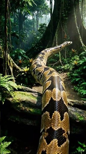 Giant Snake Caught on Camera – Unreal Top View of a Massive Serpent Moving Through the Jungle