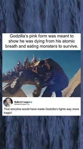Godzilla’s Pink Form Signifies His Atomic Decay