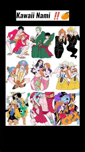 nami is just so adorable ‼️🍊#onepiece #nami #luffy