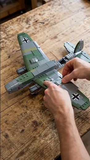 German Heinkel He 111 LEGO Build #legobuild #aircraft #asmr #worldwar2