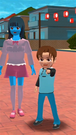 Giant Zombie Mio Helps Yuta! 🧟‍♂️🥰🔥 #sakuraschoolsimulator #sakura #shorts #sss #viral