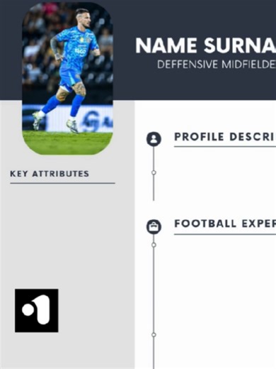 ▪One of our service for football players - in written CV 📝 ▪It is document which describes player abilities, biography, football experience, personal achievements and education. It also includes contact information. After request, we look by our selves for information also if needed we send questionnaire to the player. We provide different choices how player can provide us information which gonna be published in the document. One of the ways to save time of the player is to send some informatio