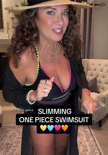 Ladies, are your spring break and summer swimsuits ready? If TikTok has taught us anything, it’s that when you see something you love, you grab it before it’s gone! This bold and beautiful one-piece swimsuit features a slimming design with eye-catching neon contrast trim that pops in photos and stands out at the beach or pool. With a family-friendly, non-cheeky modest fit, it’s comfortable, flattering, and easy to style for sunny days ahead. So, don’t wait and grab this must-have suit from @POPV