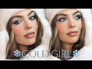 FROSTY MAKEUP❄️Cold Girl Makeup Tutorial 2025🎀