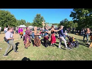 Jump in the Line conga line dance Common Ground Fair 2025