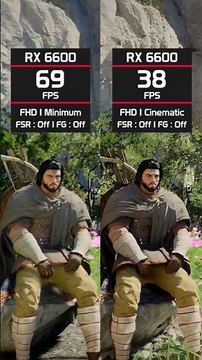 Crimson Desert RX 6600 Graphics Comparison #shorts