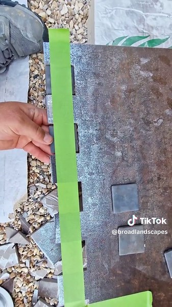 Mosaic Transition to Top Coping Copper Effect Tiles