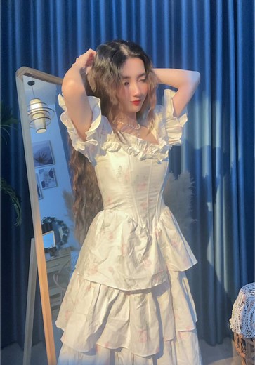 👸✨ #lacemade #cottagecore #outfitideas #dress #review