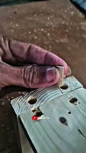 Using a perforated paper pattern for wood joints #tips #diy #woodworking