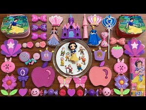 DISNEY PRINCESS Slime | Mixing Beads and Glitter into Glossy Slime | Satisfying Videos