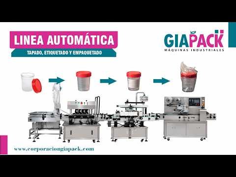 Maquina Automática de Empaque (tapado, etiquetado y empaquetado)