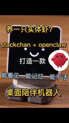 养一只实体虾？我们要用Stack Chan Open Claw打造一款能看见，能记忆，能干活的桌面陪伴机器人 #西安电子科技大学#杭州研究院#陪伴机器人#OpenClaw#StackChan