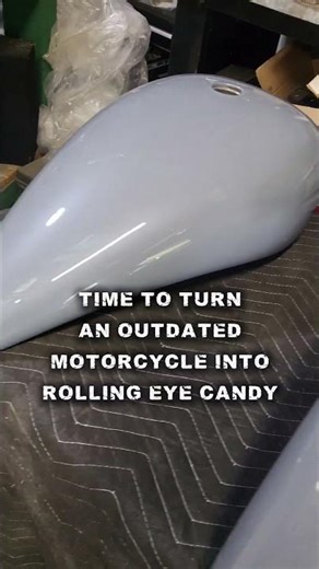 FRESH PAINT JOB FOR OLD MOTORCYCLE