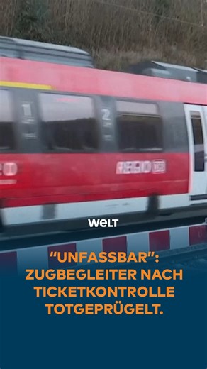 WELT Nachrichtensender on Instagram: "Nach dem Angriff auf einen Zugbegleiter bei einer Ticketkontrolle in Rheinland-Pfalz ist der Mann an seinen Verletzungen gestorben. „Wegen 60 Euro wurde ein Mensch totgeschlagen“, so Polizeigewerkschafter Heiko Teggatz."