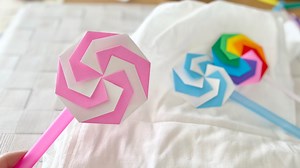 【簡単折り紙】可愛いペロペロキャンディーの作り方🍭 – あんママの簡単折り紙
