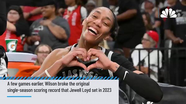 Aces' Wilson makes WNBA history, reaches 1,000 points in a single season
