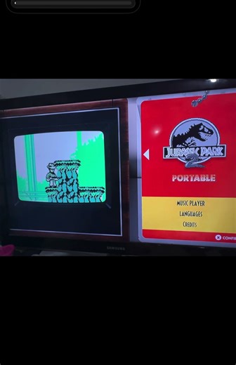 Stranger Things theme demoed Jurassic Park 90’s video game ??? #strangerthings #jurassicpark LeoLina