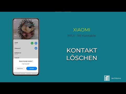 Kontakt löschen - Xiaomi [Mi Kontakte]