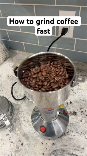 How to grind coffee fast.