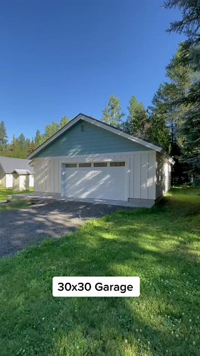 30x30 Garage Build in McCall, Idaho