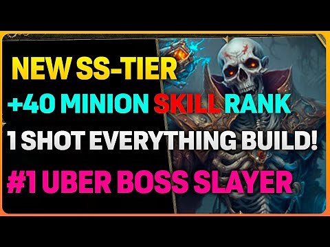 NEW SS-Tier Endgame +40 Minions Skill Rank SUMMONERS Build! | 1 SHOT Everything!!
