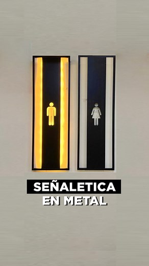 Imagina tus señaleticas en metal con mayor resistencia , personalización y una estetica diferente . #metal #rotulos #diseñointeriores | EcuaPanel