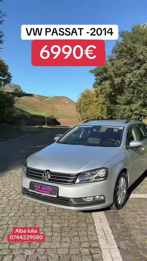 Sc YAX AUTO SRL 0744229080 Passat an 2014 214.000 km 2.0 tdi 140 CP Cutie automată DSG Lumina de zi Proiectoare ceata Senzori lumini și ploaie Senzori parcare fata spate Jante aliaj Geamuri electrice Oglinzi electrice cu încălzire Cruise control Comenzi volan Padele Navigația Încălzire scaune Start stop Cârlig remorca electric Alba Iulia 0744229080