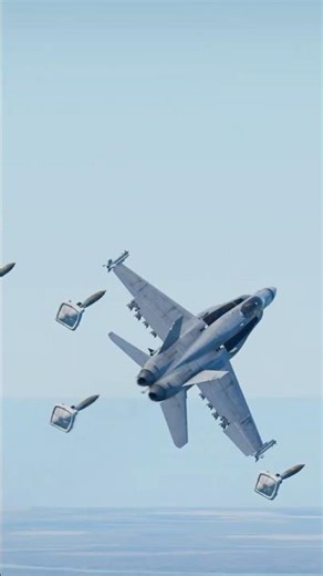 F/A-18 Hornet Releases Lethal AGM-154 JSOW Glide Bombs