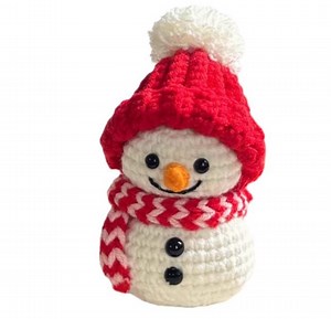 Christmas Crochet Snowman Pattern, Cute Mini Amigurumi Snowman (red Hat & Scarf), Beginner-friendly PDF Tutorial Digital Download - Etsy