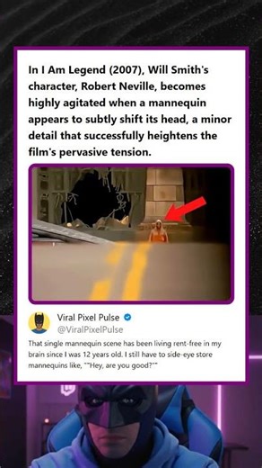 I Am Legend 2007 Mannequin Appears to Move Its Head Heightening Tension