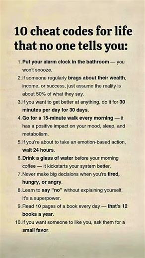 10 Cheat codes for life that no one tells you