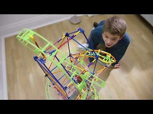 K'NEX Thrill Rides Lunar Launch Roller Coaster Building Set