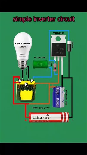 RZB HUB ( Rahul Bharati ) on Instagram: "Simple inverter Circuit⚡✅"