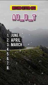 Guess 💭 The Month's Name #shorts #youtubeshorts #viral #ytshorts