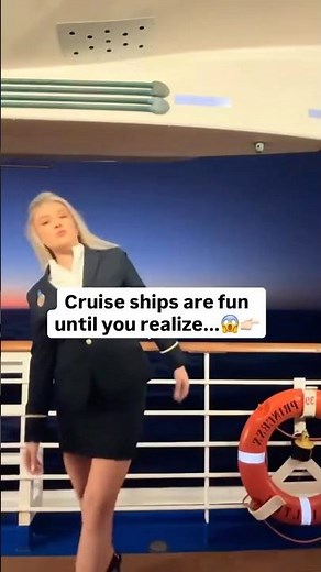 Cruise ships may look like paradise... until you realize the truth 😳 #cruiseblog #cruisecrew