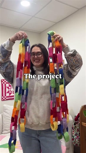 Crochet “paper” chain tutorial out now 🔗 #crochet #crochettutorial