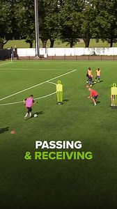 Passing & Receiving Practice ⚽⁠ Develop your players’ ability to move the ball quickly in tight spaces, using clever combination play to break through defenders.⁠ ⁠ Looking to sharpen your team’s passing skills? Explore the Football DNA app for this Precision Passing session. | Football DNA