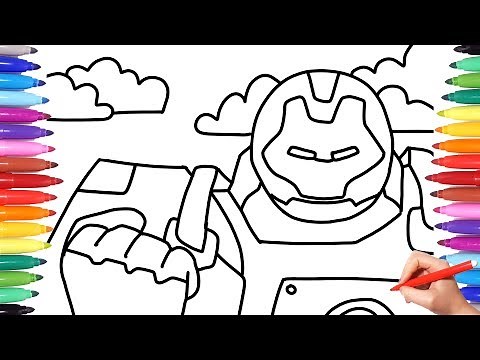 MARVEL AVENGERS ENDGAME // WAR MACHINE AVENGERS COLORING PAGES // WAR MACHINE SUIT