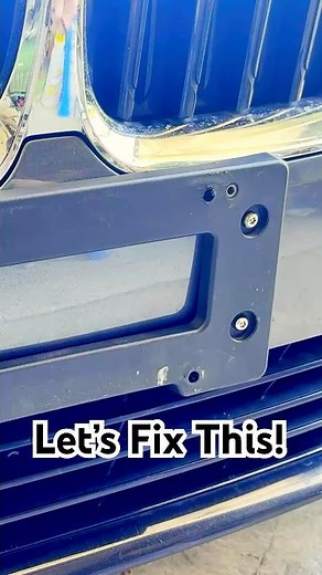 Fixing a Stripped License Plate Screw Hole #shorts
