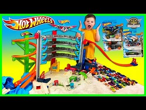Hot Wheels Ultimate Garage Playset and Unboxing Lots of Toy Cars for Kids | Odin's Play Time
