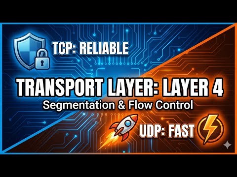 Transport Layer Explained | OSI Model Layer 4 | TCP vs UDP, Flow & Error Control