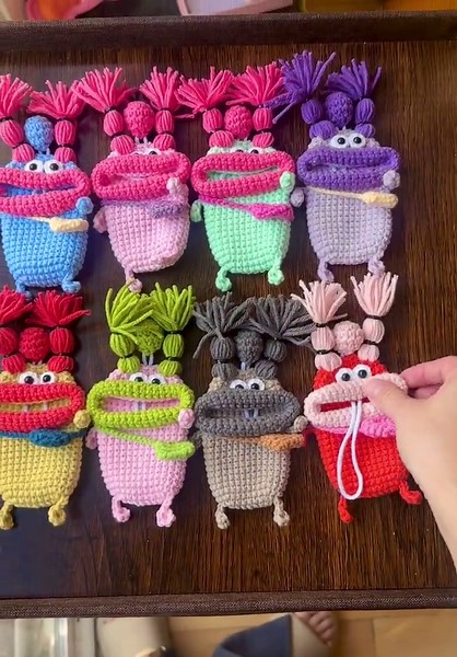 Crochet Car Key Fob Cover Holder Case Monster Big Mouth Handmade Mother’s Day Birthday Gift for Her - Etsy