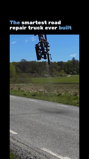 AI | Technology | Robotics on Instagram: "Follow @untalkedai for more AI and tech news Sweden is showing what next generation road maintenance truly looks like. Their autonomous repair truck continuously scans the road surface and identifies cracks and potholes in real time. It then cleans the damage, refills it with asphalt, and seals it in one smooth workflow without ever stopping. Drivers continue at full speed while repairs happen underneath them, removing cones, delays, and lane closures fr